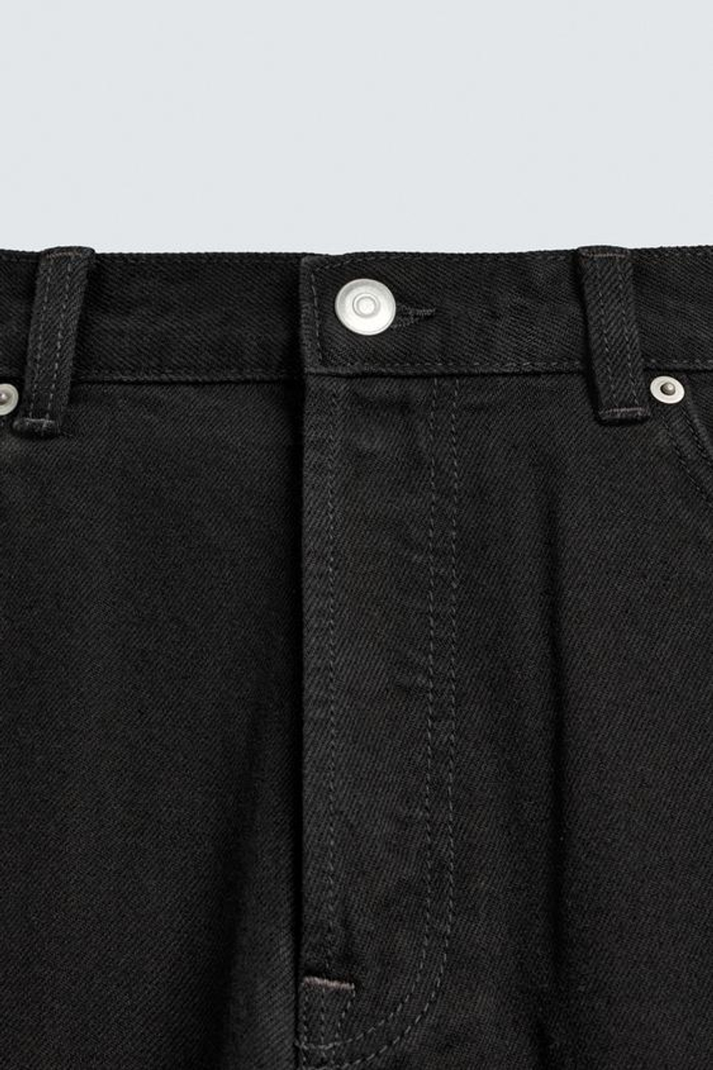 ZARA ДЖИНСЫ STRAIGHT FIT, ЧЕРНЫЙ