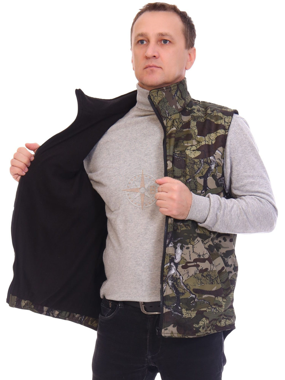 ЖИЛЕТКА ТАЙГА ДМС (ПОЛОФЛИС КМФ PR331-1)