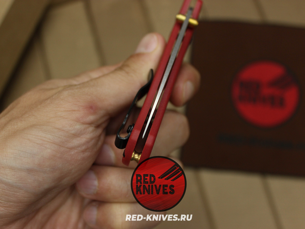 Нож Benchmade 535 Bugout - нейлон бургунди, сатин клинок RK/Н125