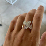 кольцо гортензия