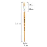 Кисть ПИФАГОР, щетина, плоская, № 10, 200874