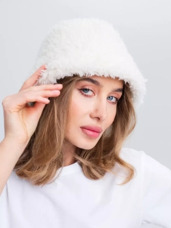 Премиальная Панама теплая из шерсти, белая, SilverFox