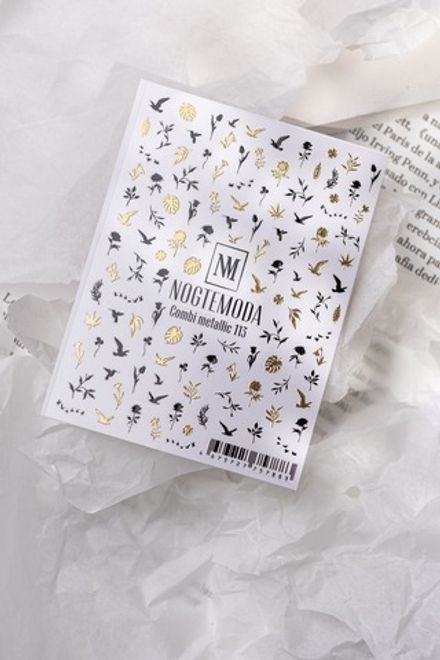 Nogtemoda Наклейки для ногтей Combi Metallic 113