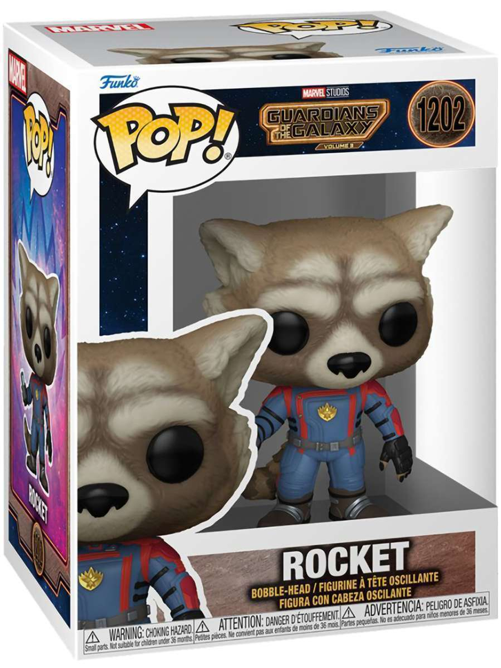 Фигурка Funko POP! Bobble Marvel Guardians Of The Galaxy 3 Rocket (1202) 67509