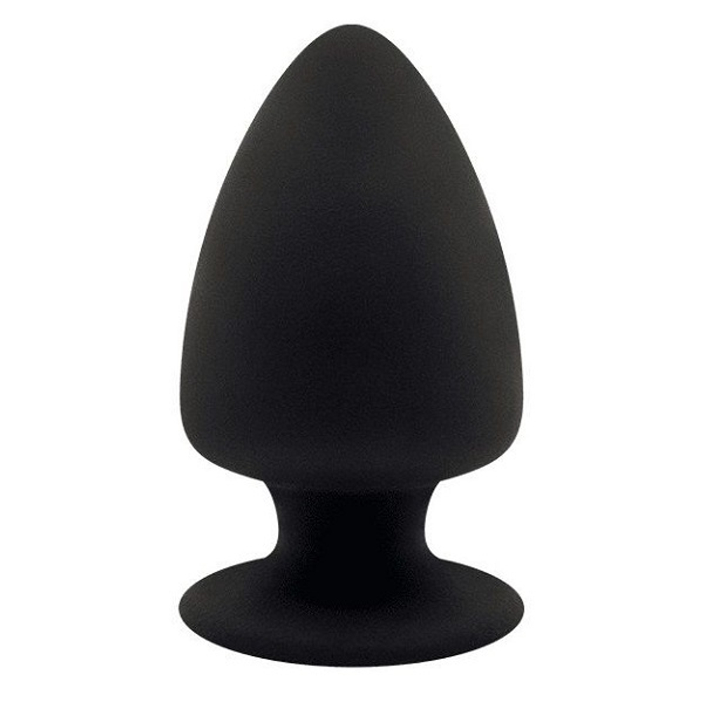 Черная анальная втулка Adrien Lastic Premium Silicone Plug XS 8см