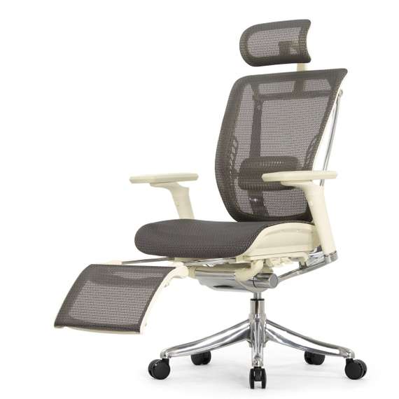Кресло EXPERT 2 SPRING RSPM 01-G (сидение MAX с поднож, подлокотн 6D(360), сетка сер/каркас светл)