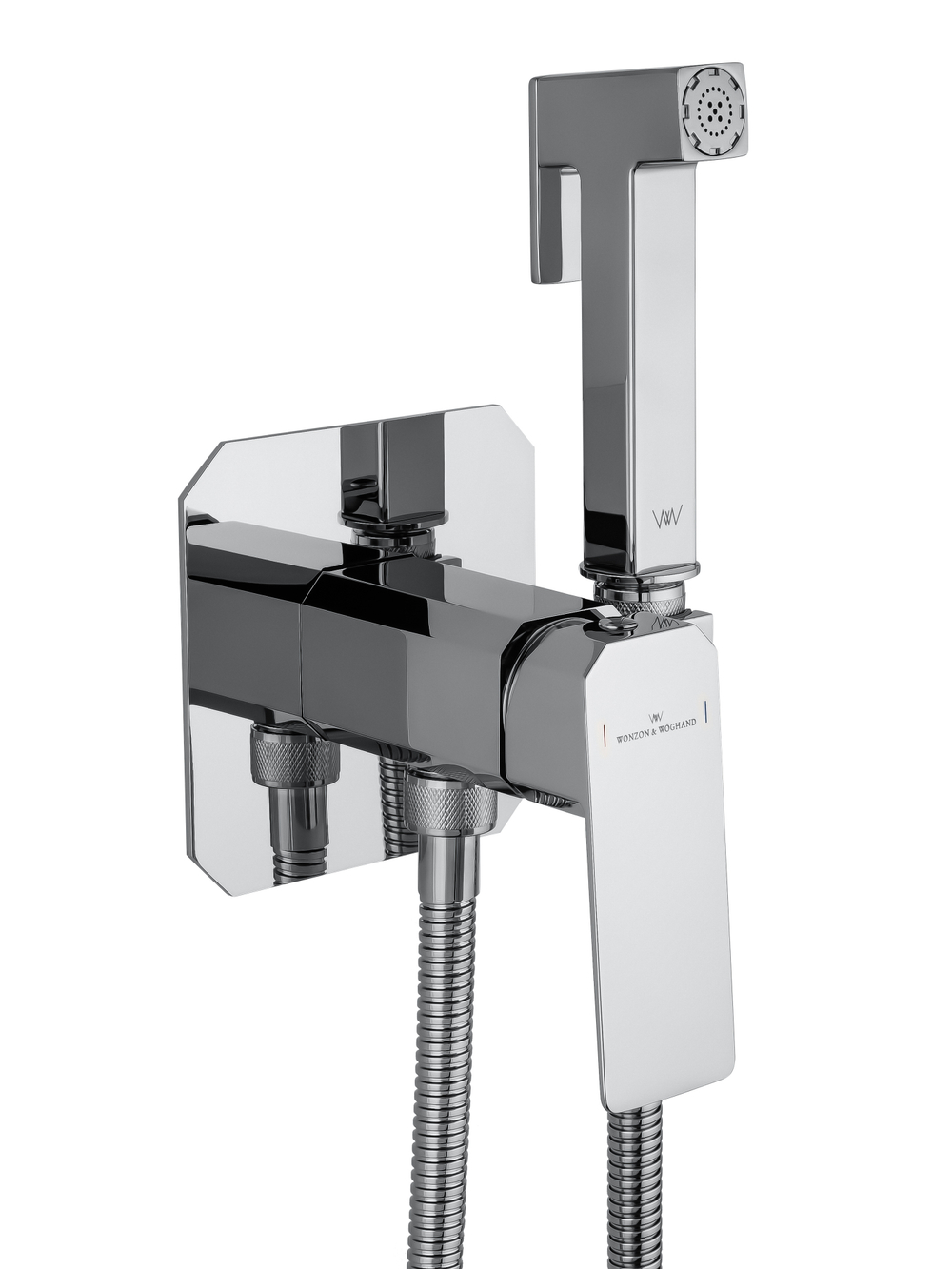Смеситель с гигиеническим душем встраиваемый WONZON & WOGHAND DIAMOND, Хром (WW-88829011-CR)