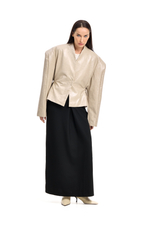 Куртка кожаная SAVAGE Ivory