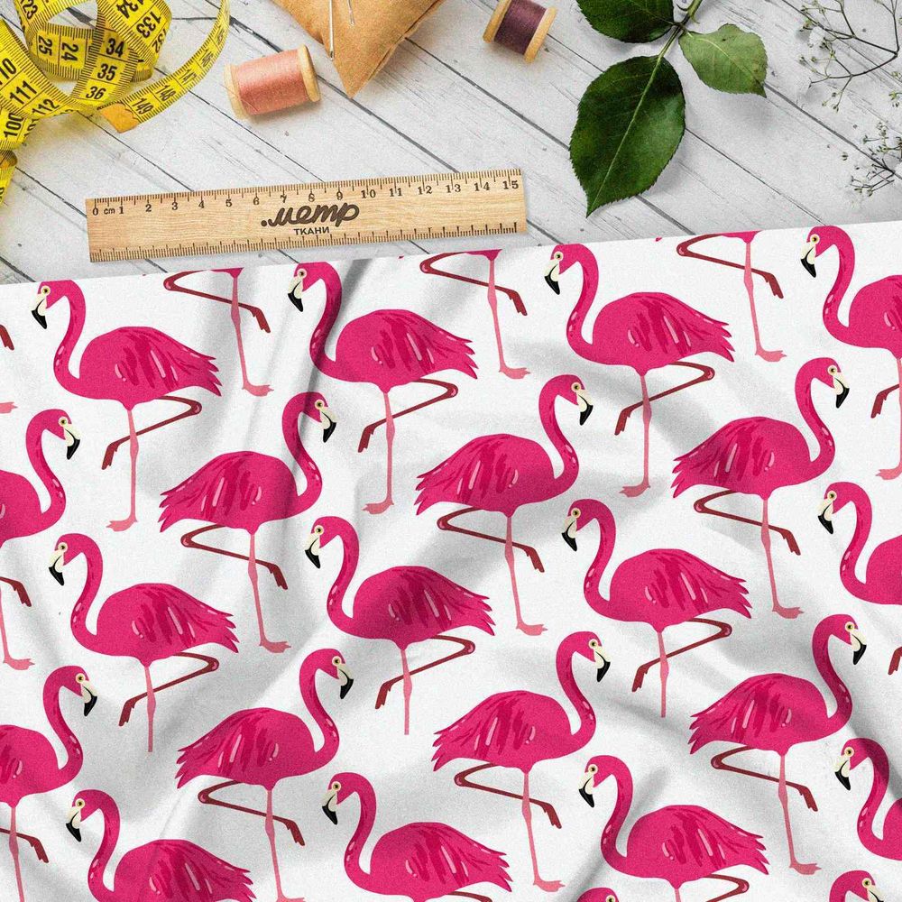 Ткань мембрана розовый фламинго