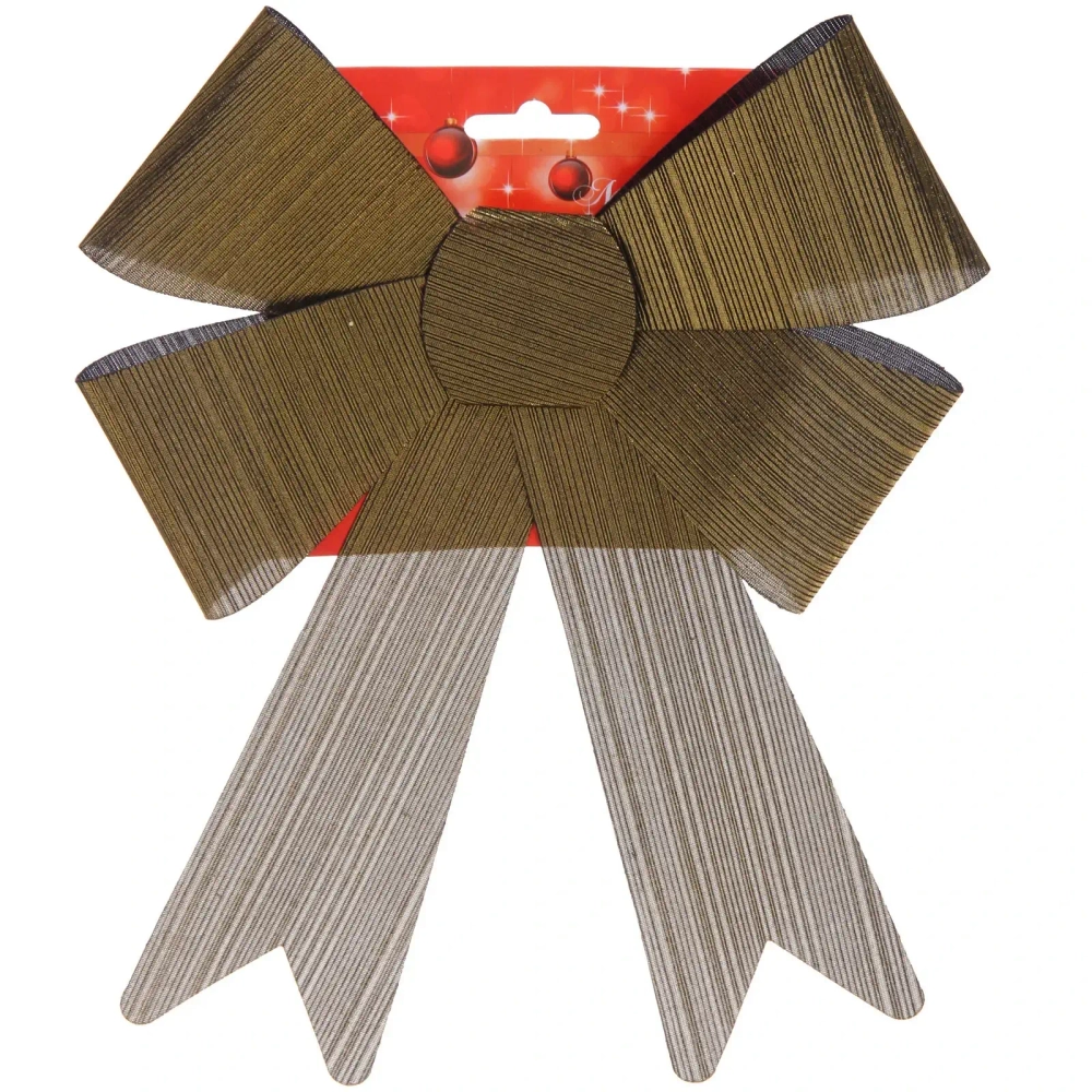 Бант на ёлку «Элегант» 23*29 см, Черное золото