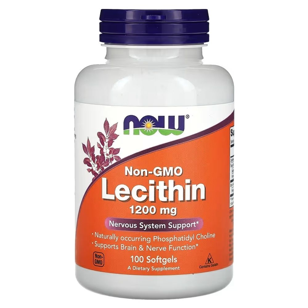 Now Foods Non-GMO Lecithin 1200 mg 100 caps / Лецитин