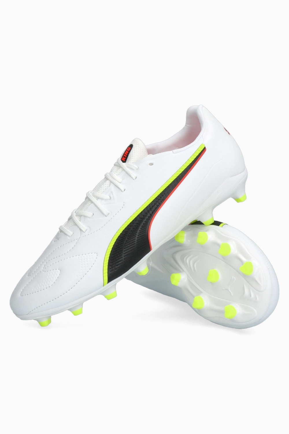 Бутсы Puma King 20 Match FG/AG Junior - белый