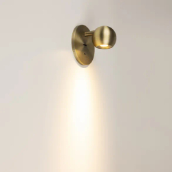 Светильник SP-OTTORI-WALL-CHARGE-6W Warm3000 (BR, 30 deg, 230V, USB-C) (Arlight, IP20 Металл, 3 года) 058483