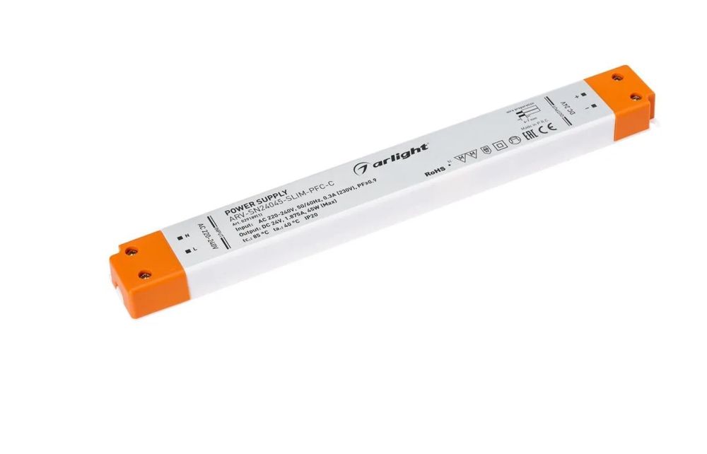 Блок питания Arlight ARV-SL24045-SLIM (24V, 1.87A, 45W, PFC)