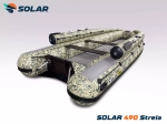 Лодка надувная моторная solar-490 strela jet tunnel с фальшбортом