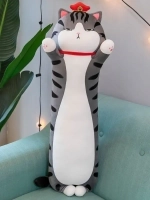 Мягкая игрушка кот батон 110 см, подушка обнимашка
