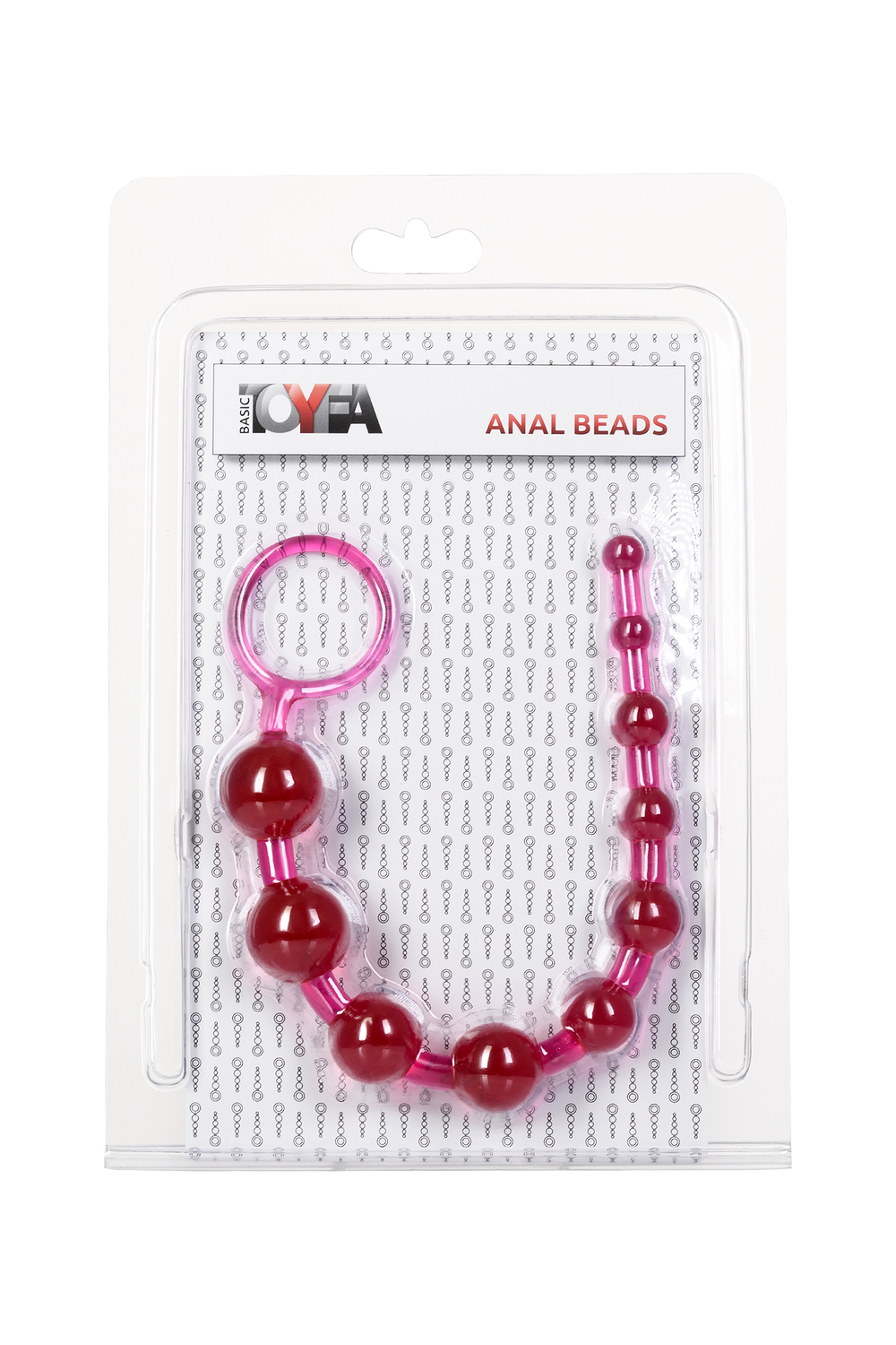 Анальная цепочка розовая ToyFa 26 см