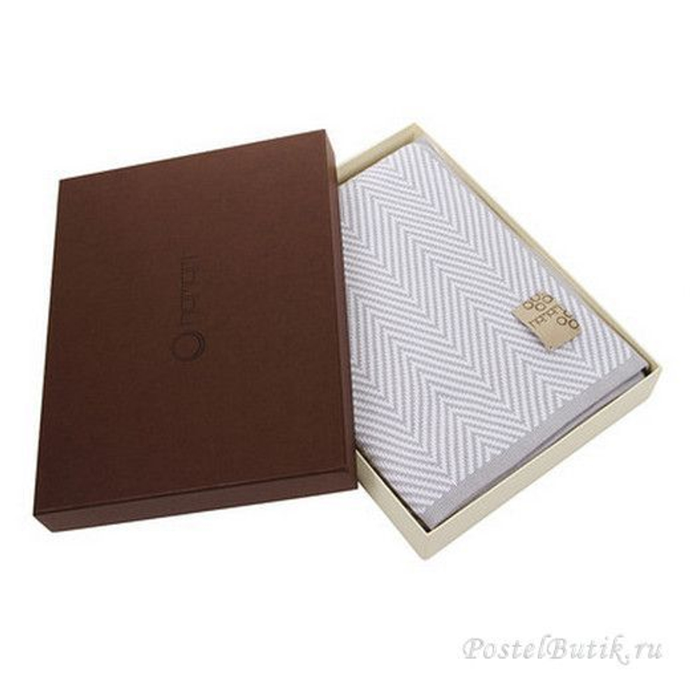 Плед вязаный 130x180 Hamam Meyzer серый Турция 5