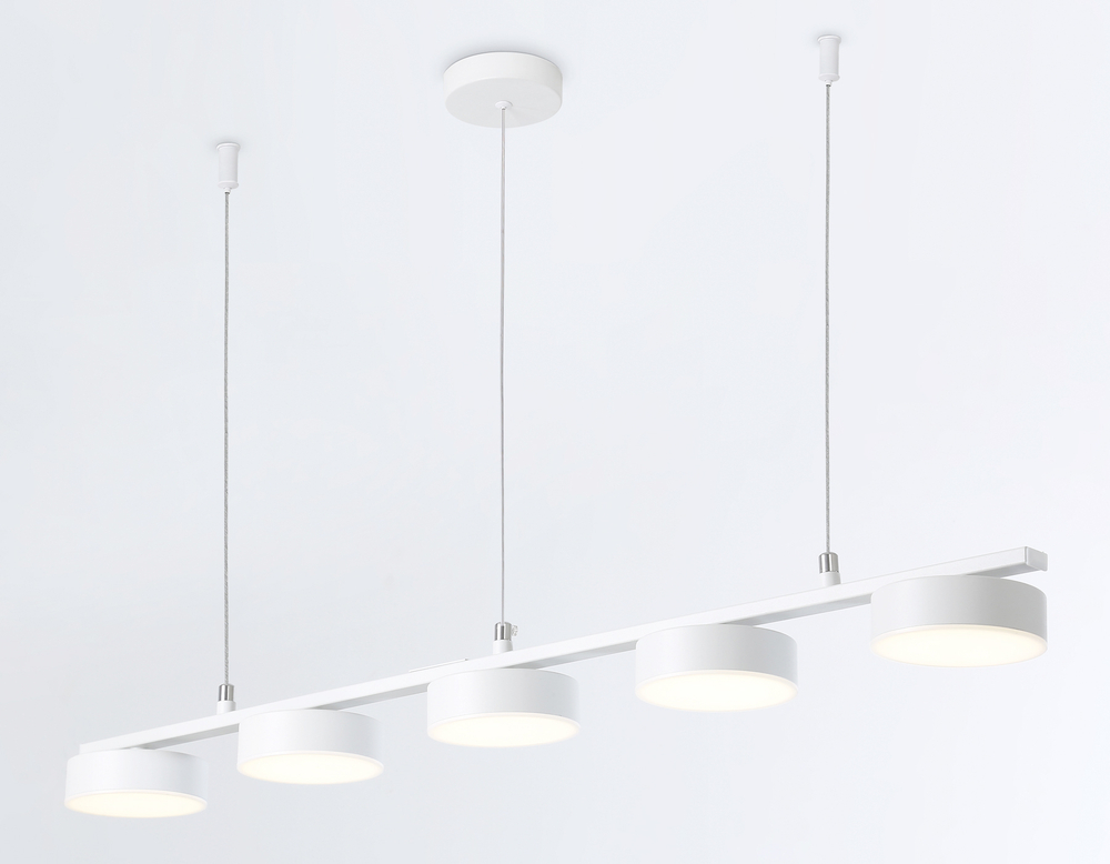 Светильник светодиодный подвесной FL51733/5 WH белый 3000K/4200K/6400K 25W 800*100*1000 (Без ПДУ)