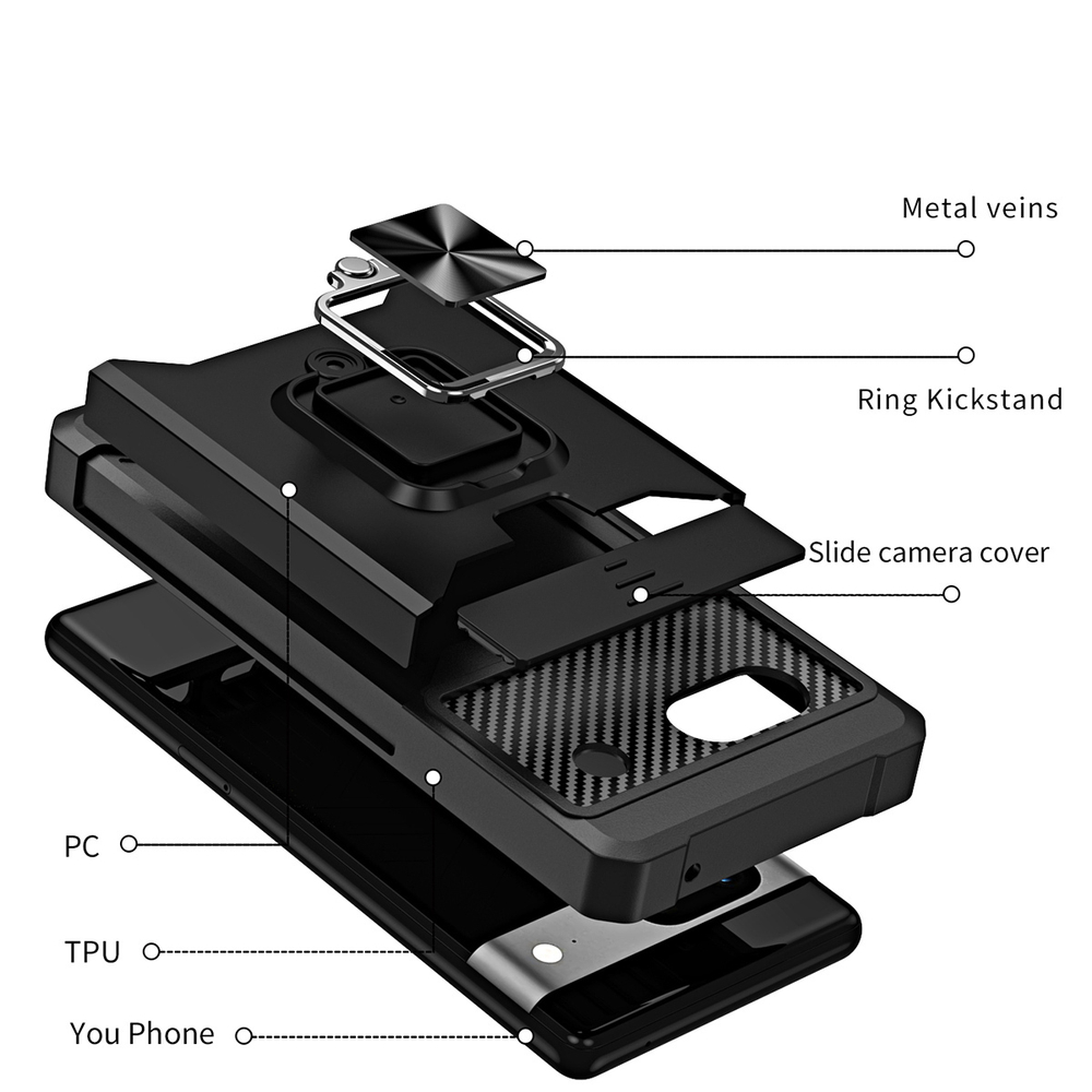 Противоударный чехол Сard Reader Case для Google Pixel 7A