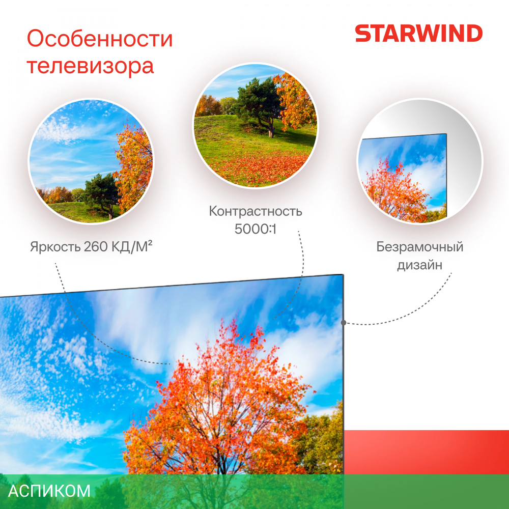 Телевизор LED Starwind 55" SW-LED55UG403
