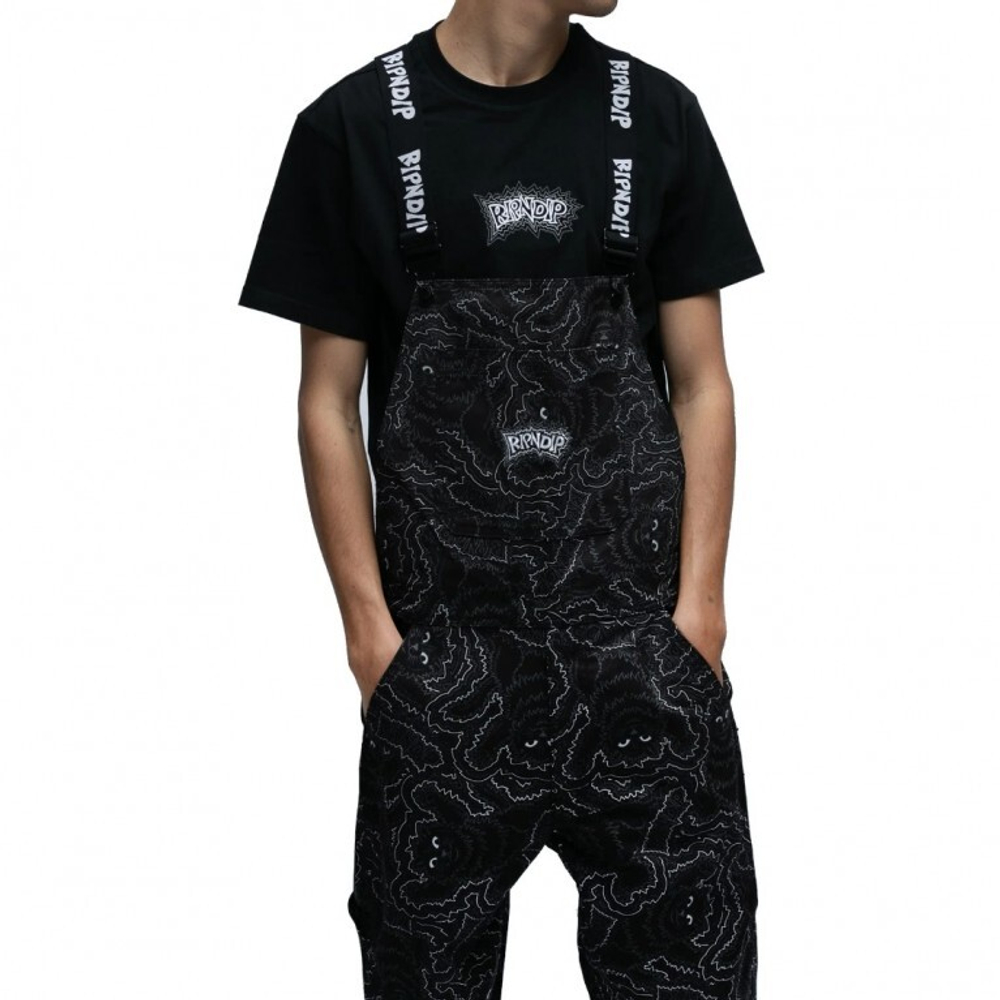 Комбинезон Ripndip Big Pussy Energy Cotton Twill Overalls Black