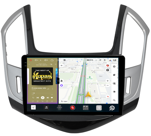 Магнитола для Chevrolet Cruze 2012-2015 (рамка черная) - Redpower 85048GS PRO/PROmax ТОП звук, 2K QLED, Android 14, Быстрейшая, CarPlay, 4G SIM-слот