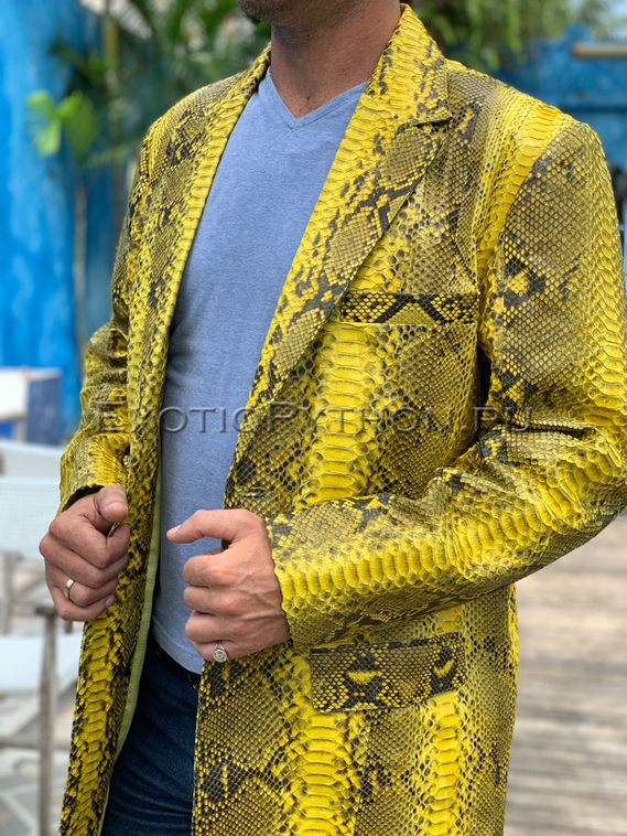 Пиджак из кожи питона JT-82