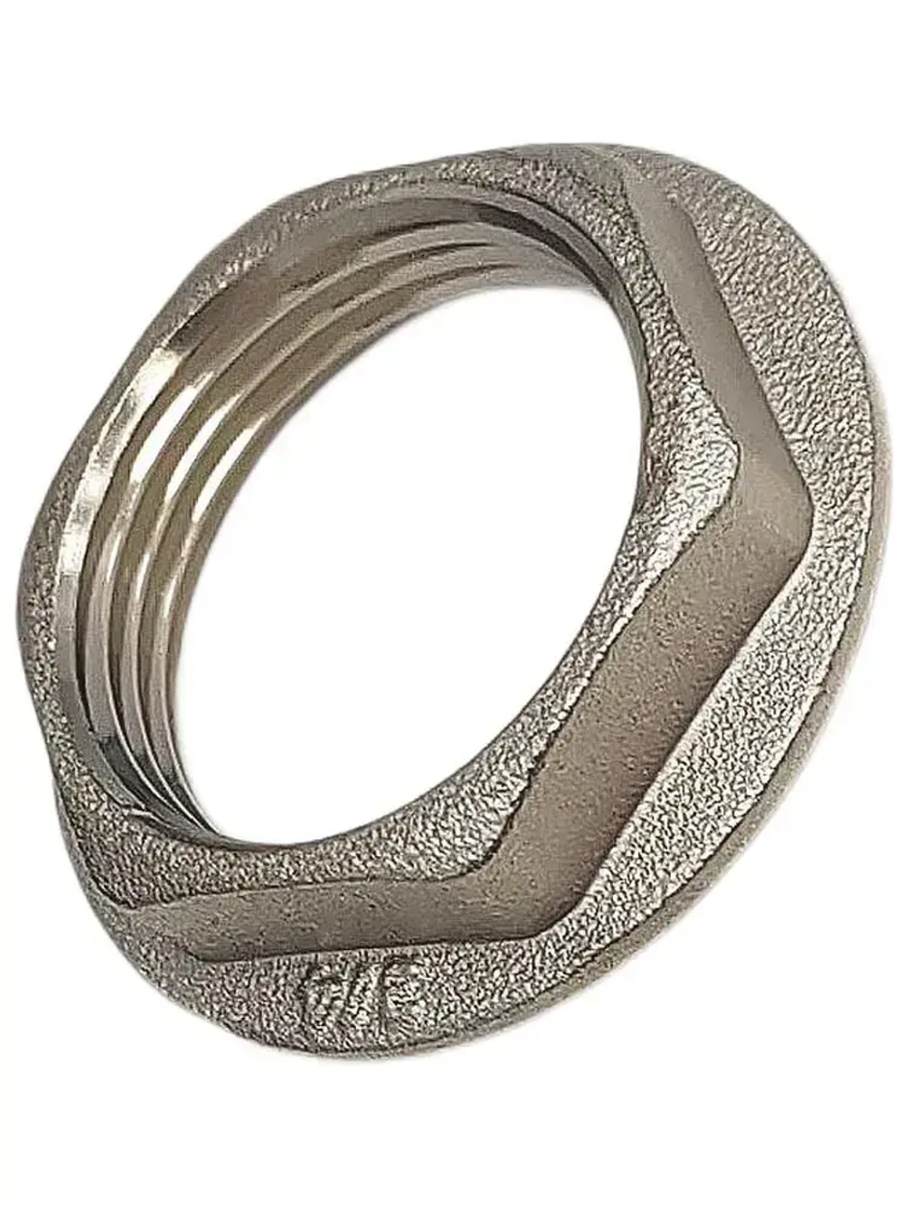 Контргайка 3/4 дюйма с бортиком "SMS", никелированная латунь