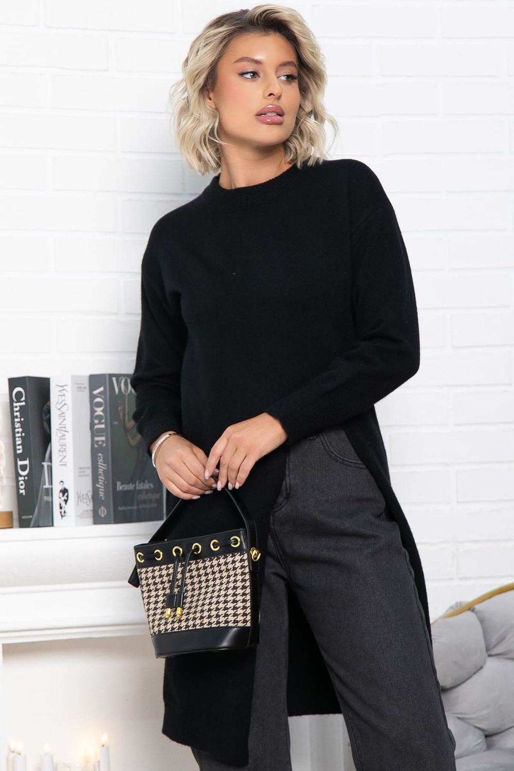 Костюм с юбкой Остин (черный) К15065-13М LT Collection