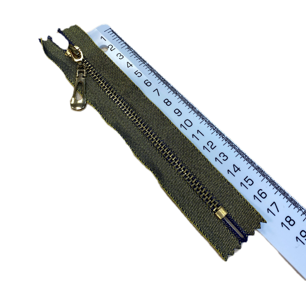 Застежка-молния декоративная металл №5 16см