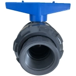 Кран шаровой ПВХ (НПВХ) разборный с внутренней резьбой под клей, Китай