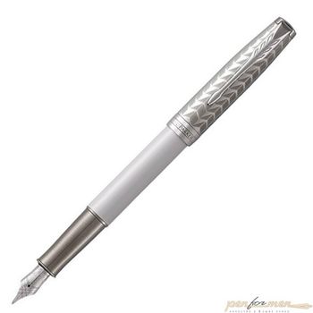 Перьевая ручка Parker Sonnet Premium F540 Pearl Metal PGT перо 18К F (1931547)