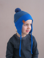 Шапка весенняя/осенняя вязаная КОДИ (Синяя ночь)