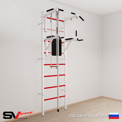 Шведская стенка Sv Sport усиленная 676 (Турник стандарт/Брусья/Канат/Трапеция)