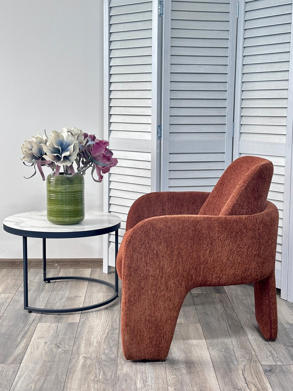 Кресло М-City DISAUR Куб (Cube) Ote Sea-500 Бронзовый,ткань, каркас Металл В Обивке