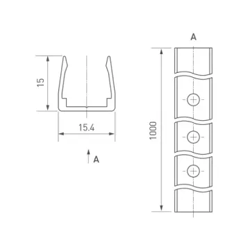 Профиль 1м 032577 прозрачный ARL-MOONLIGHT-1213-1000 CLEAR Arlight