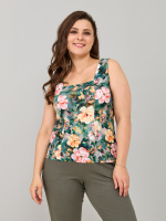 Майка М-040/пионы-акварель