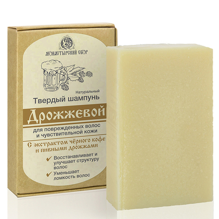 Шампунь Kleona твердый Дрожжевой для поврежденных волос 80 г