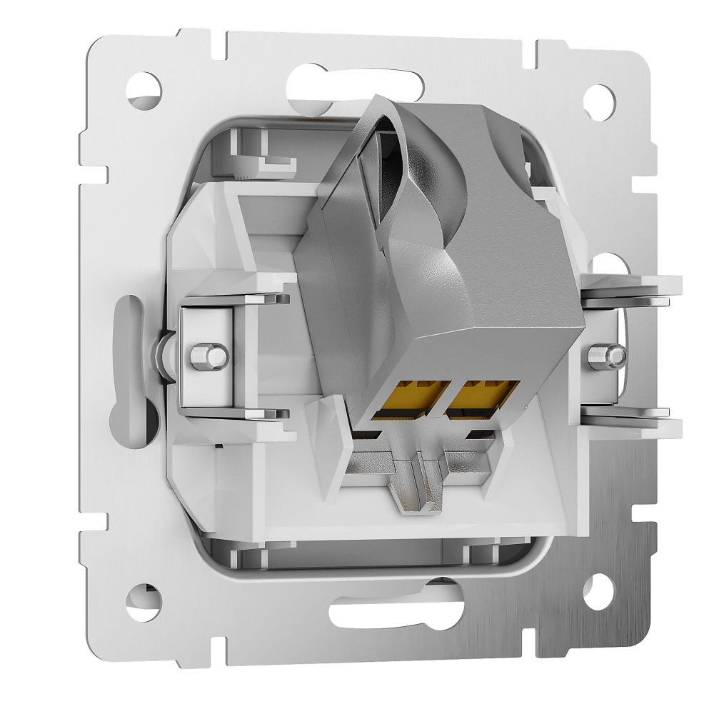 Розетка Ethernet RJ-45 cat. 6A экранированная (белый) W5120101