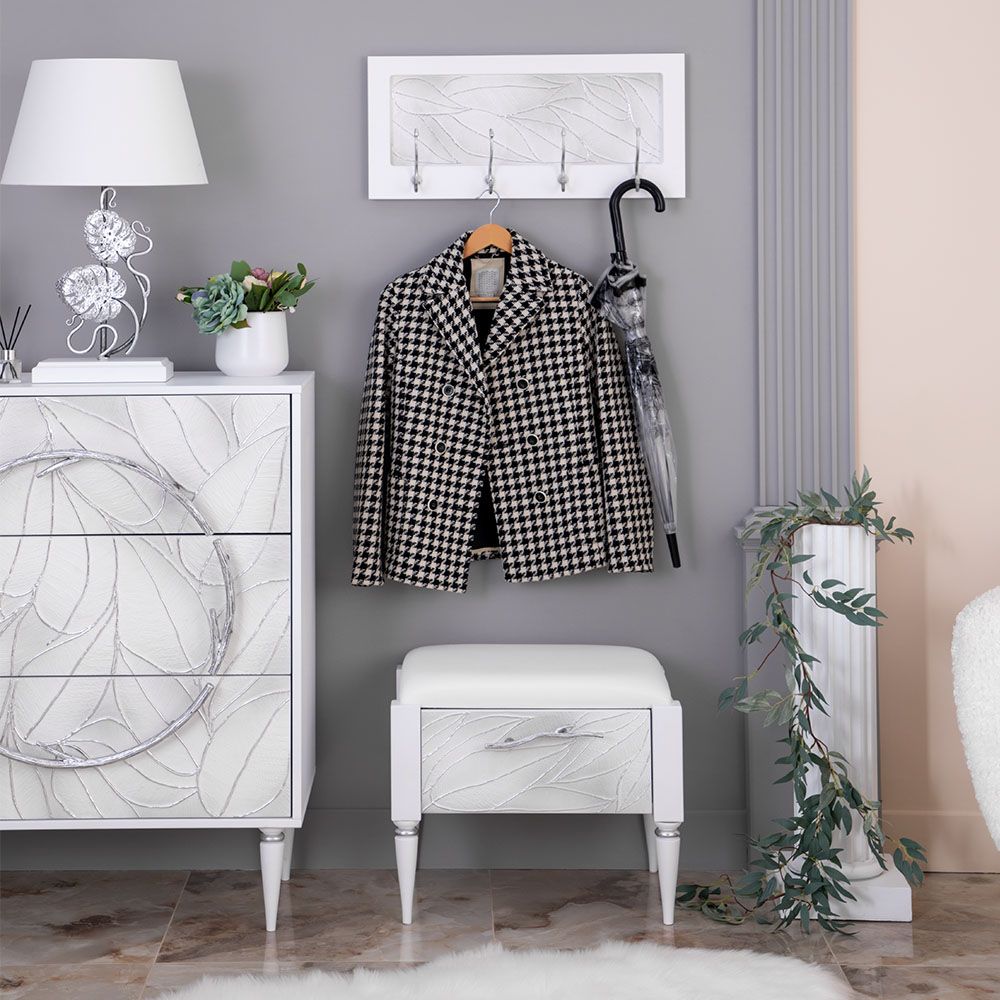 Вешалка настенная Арт mini Айс Сильвер