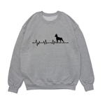 Свитшот "Цвергпинчер - сердечный ритм"