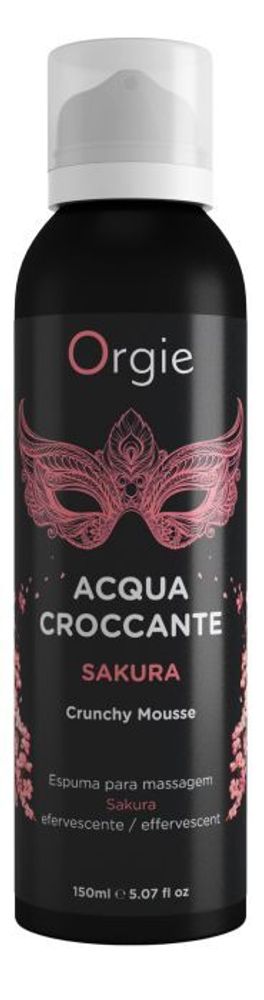 Хрустящая пенка для массажа Orgie Acqua Croccante Sakura с ароматом сакуры - 150 мл.