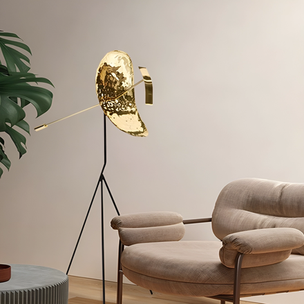 Floor design lamp Ribot by De Castelli