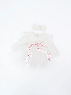 Платье-боди для новорожденной