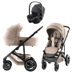 Коляска 3 в 1 Britax Roemer Smile 5Z Style и автокресло Baby-Safe Pro Midnight Grey Teak