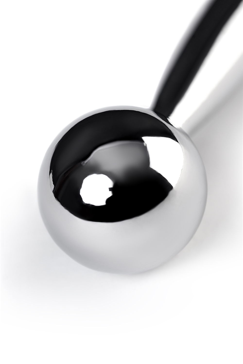 Уретральный плаг Toyfa Metal с ограничителем-шариком серебряный 9,5 см