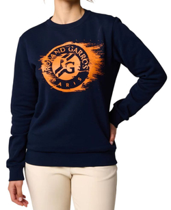 Женская Кофта теннисная Roland Garros Sophie Pop Energy Sweatshirt - небесный
