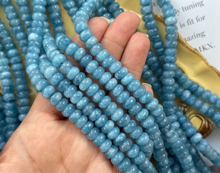 Нить бусин из кварца 8мм, рондель