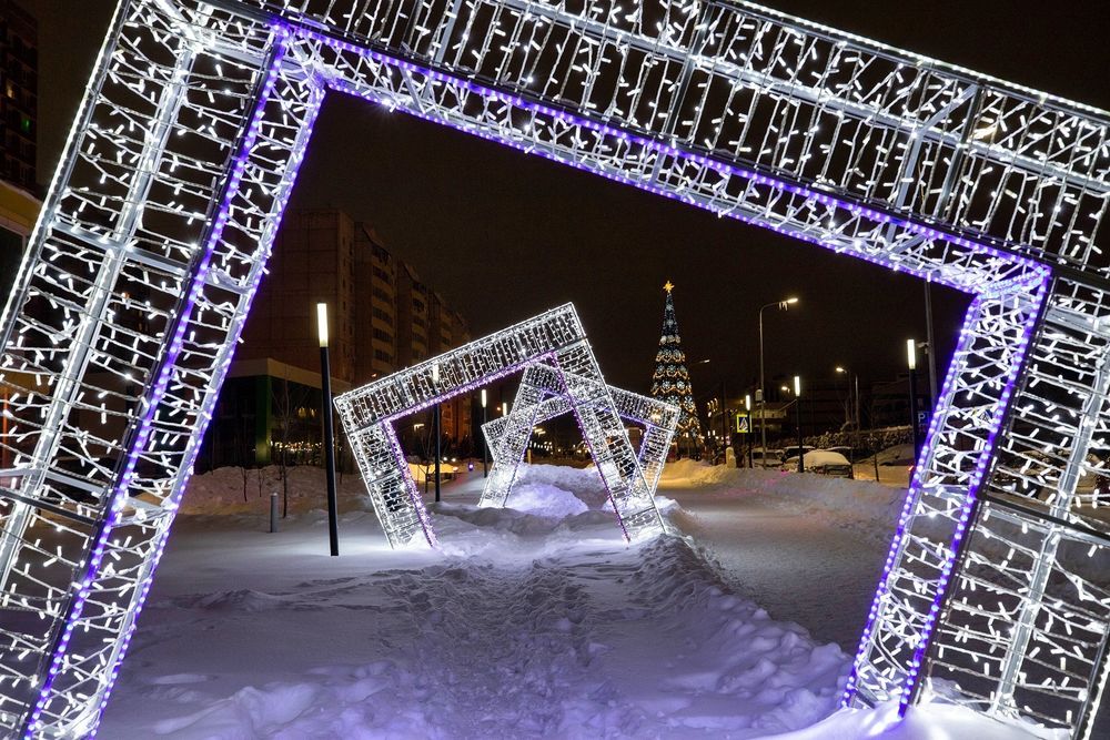 Светодиодная конструкция "Скошенная арка"